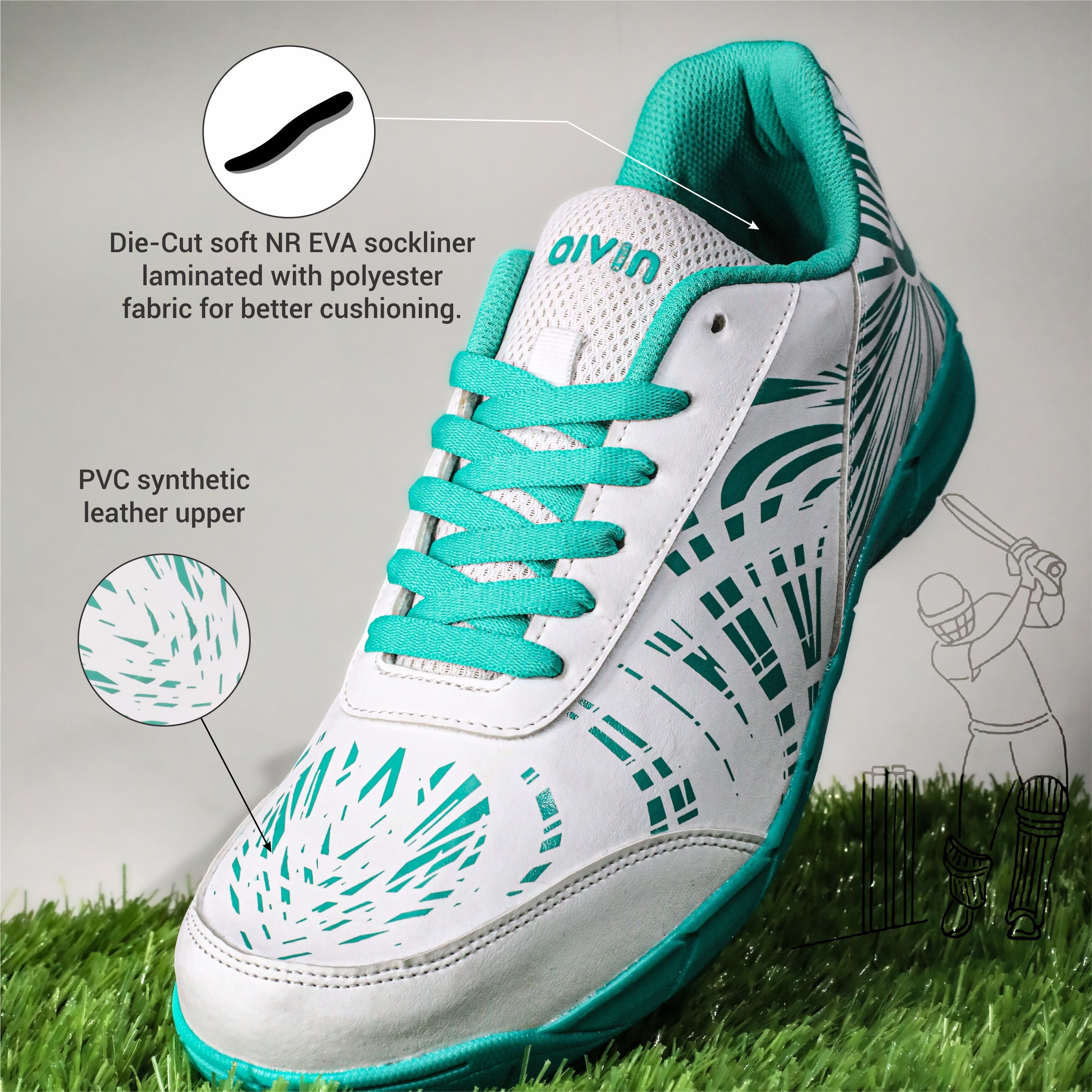 AIVIN County Cricket Shoes