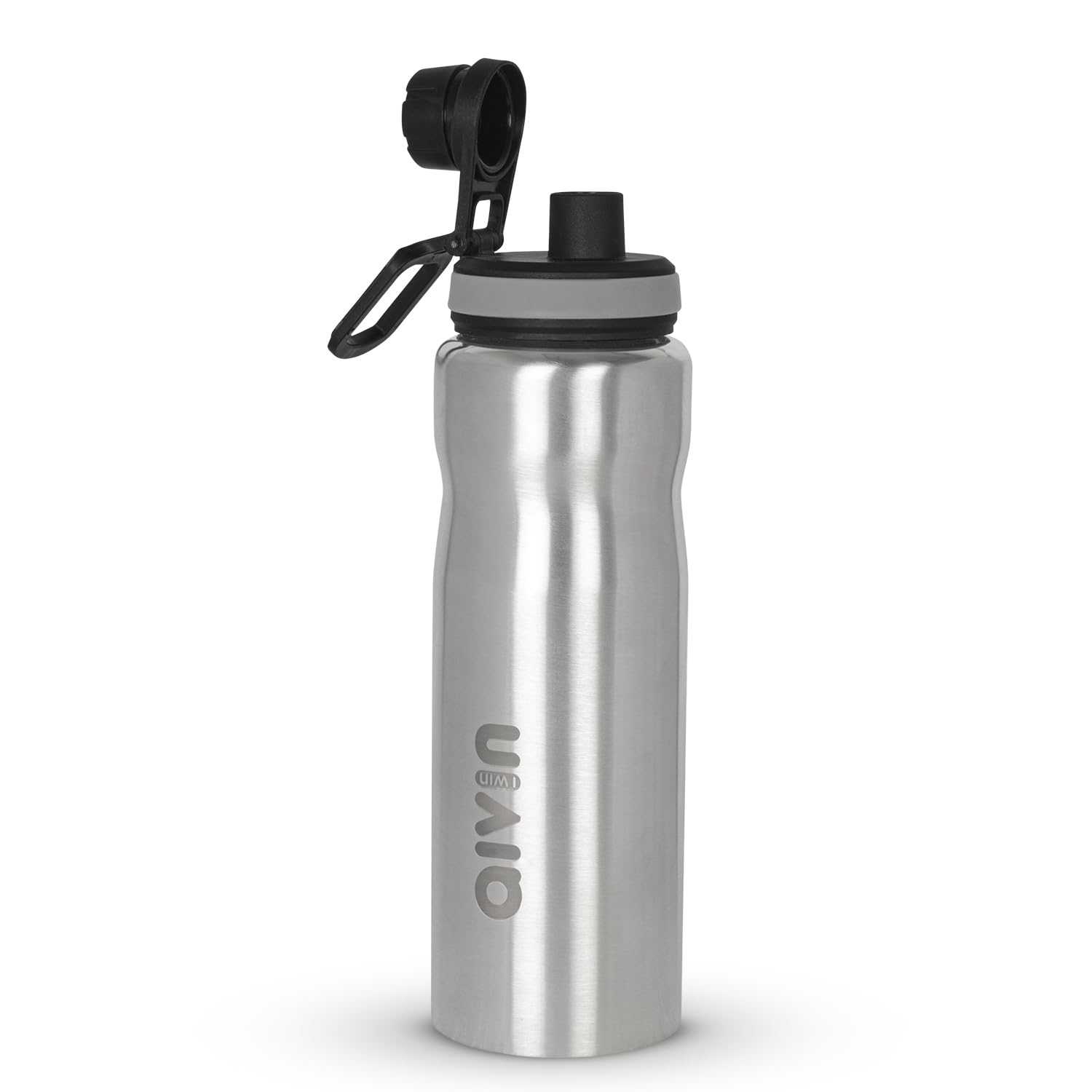 AIVIN Coolsip Stainless Steel Water Bottle | Leak proof & break-proof | Lid is sealed by a silicone ring | Best Usage for Office/School/College/Gym/Picnic/Home/Fridge |1 Litre | Silver (Coolsip)