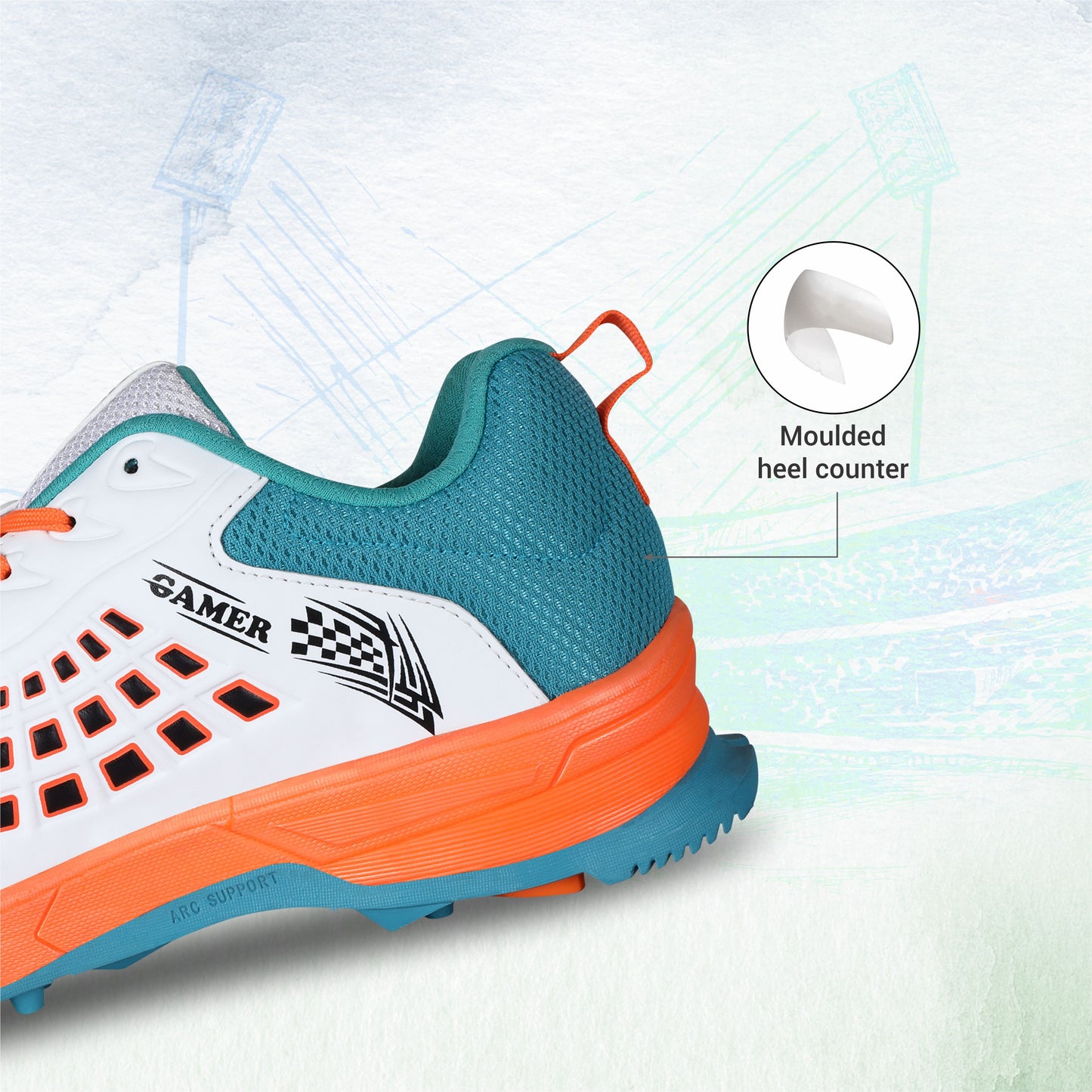 AIVIN Gamer Cricket Shoes