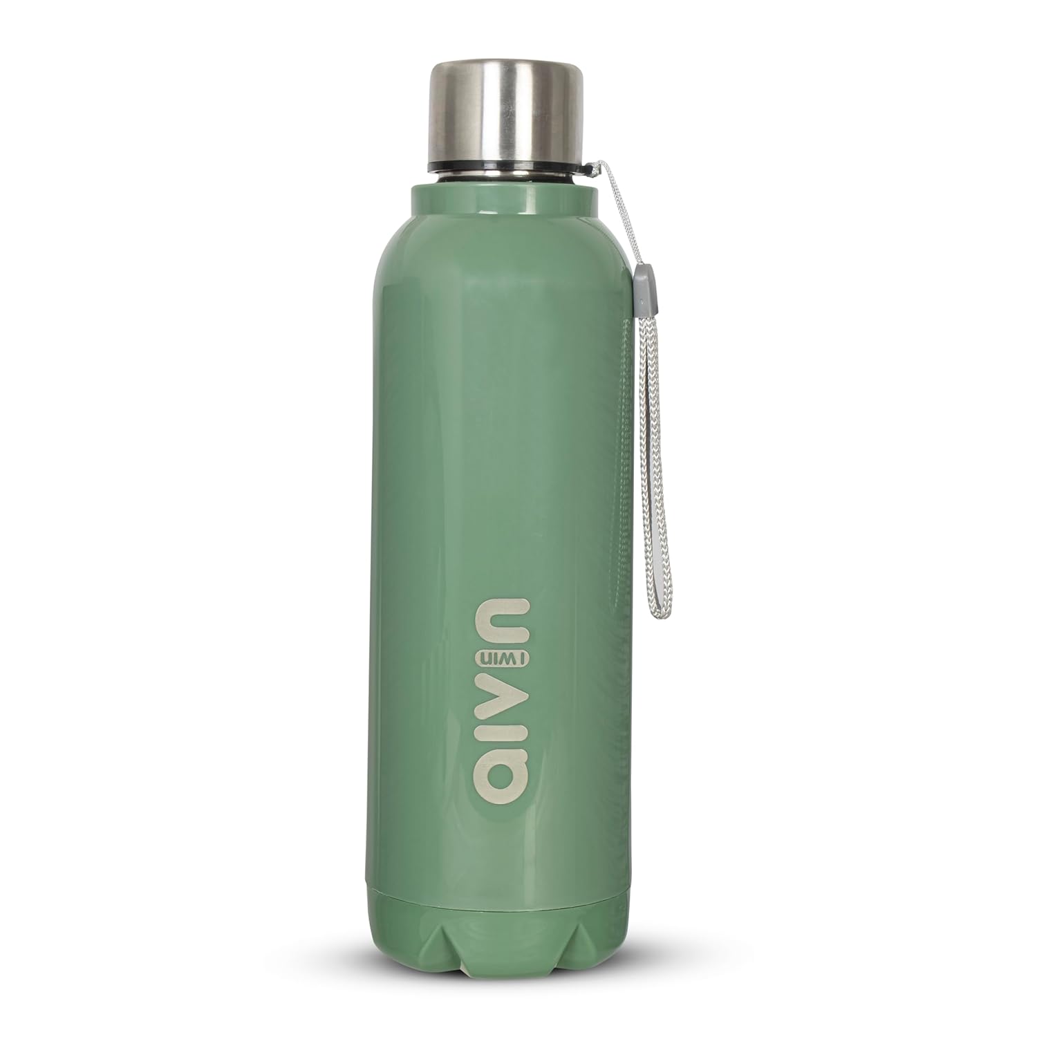 AIVIN Crystal Stainless Steel Water Bottle 750Ml, Water Bottles For Fridge, School,Gym,Home,Office,Boys, Girls, Kids, Leak Proof (Peach Colour, Steel Bottle, Set of 1, 750Ml) (Ocean Green)