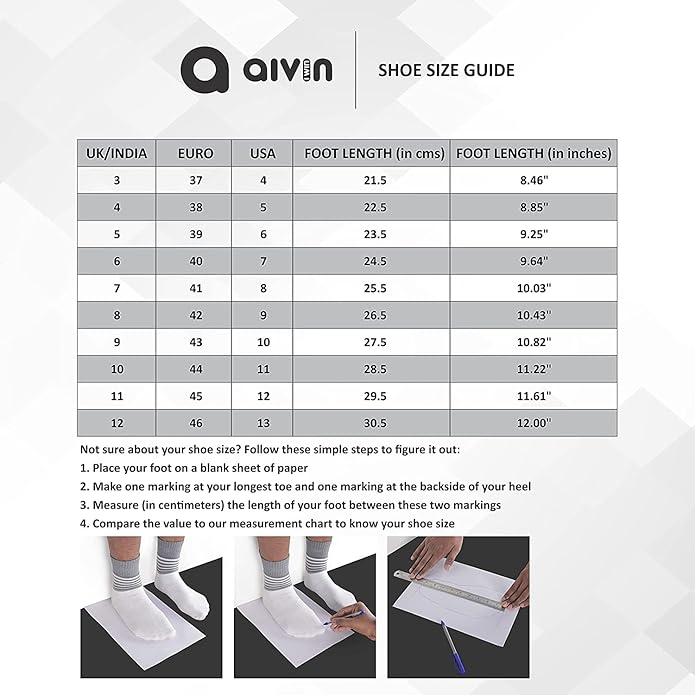 AIVIN Champion Football Shoes for Men, for Soft and Hard Ground, with TPU Outsole, EVA Insole for Better Comfort and Lightweight, Football Shoes for Men, Football Boots