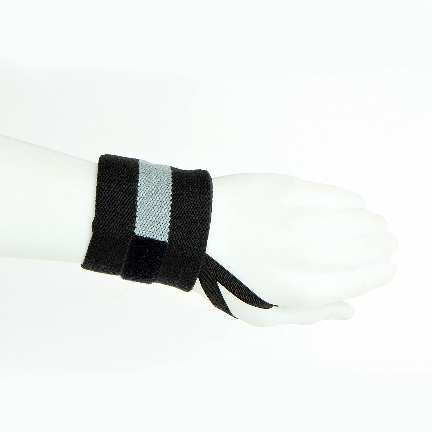 Aivin Weight Lifting Wrist with Thumb Strap (BlackGrey) Free Size