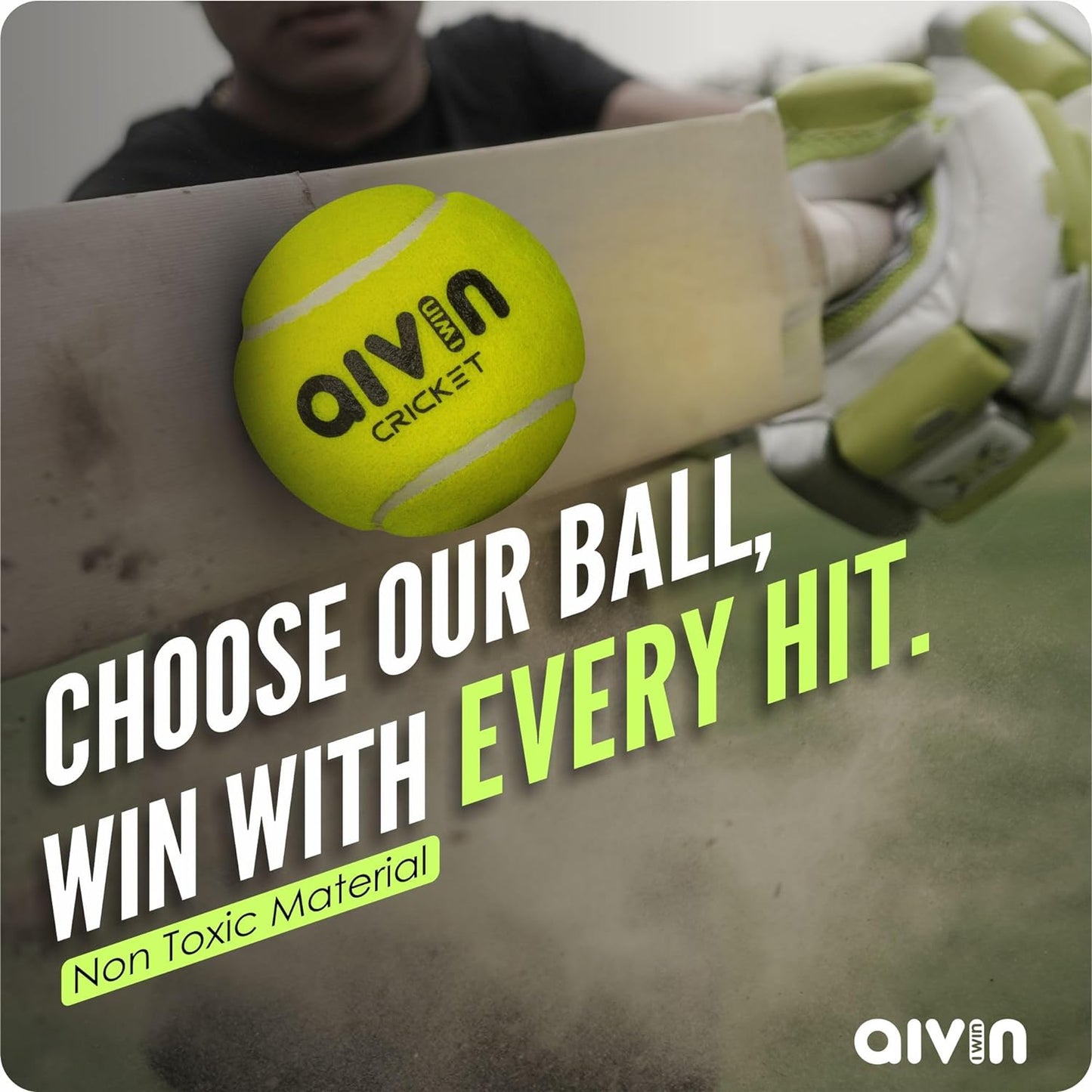 AIVIN Speed High Bounce Tennis Cricket Ball (1)