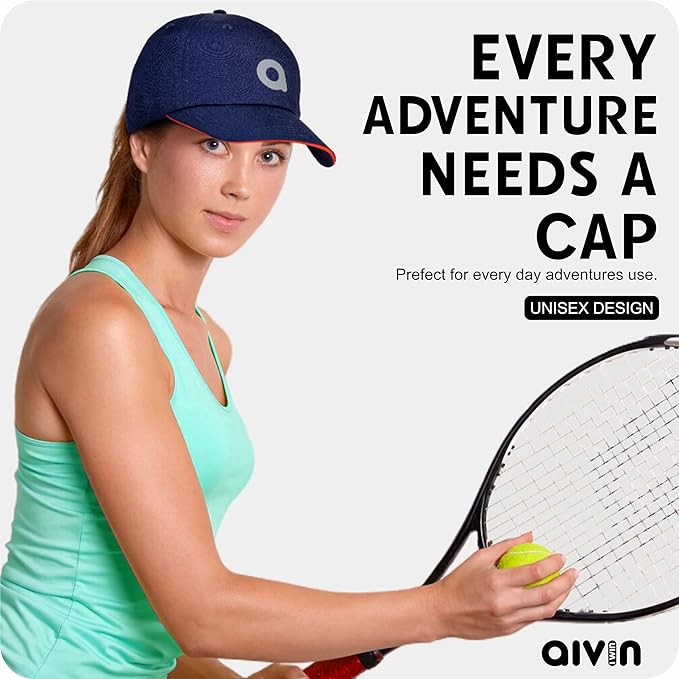 AIVIN Head Caps for Men & Womens Caps with Adjustable Strap for Boys & Girls Unisex Caps for All Sports Breathable Summer Cap