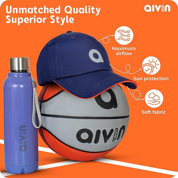 AIVIN Head Caps for Men & Womens Caps with Adjustable Strap for Boys & Girls Unisex Caps for All Sports Breathable Summer Cap