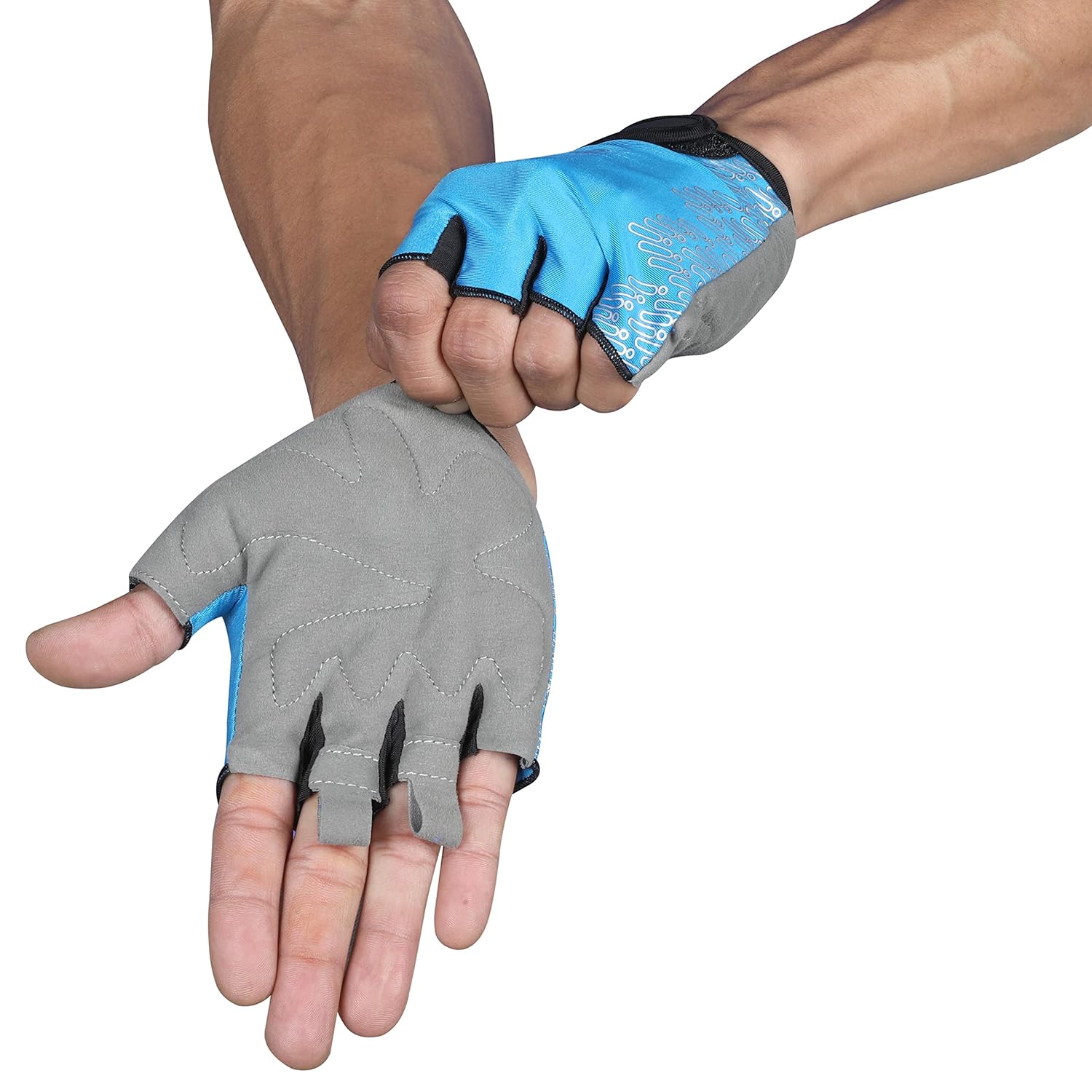 AIVIN Men Trend Gym Gloves Set Design for Gym Workouts, Weight Lifting, Exercise, Pull-Up, Crossfit, Cycling, Fitness, and Training with Good Grip and Soft Padding Size - Small (Blue)