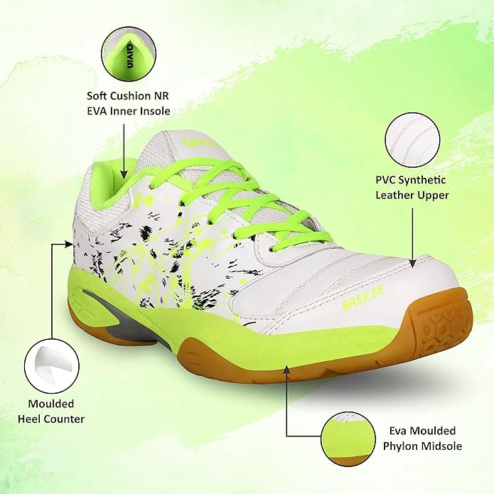 Aivin Breeze Badminton Shoes for Men/Sports and Athletic Footwear with Upper Synthetic/Comfortable Badminton Shoes