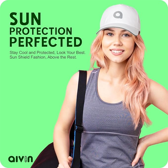 AIVIN Head Caps for Men & Womens Caps with Adjustable Strap for Boys & Girls Unisex Caps for All Sports Breathable Summer Cap