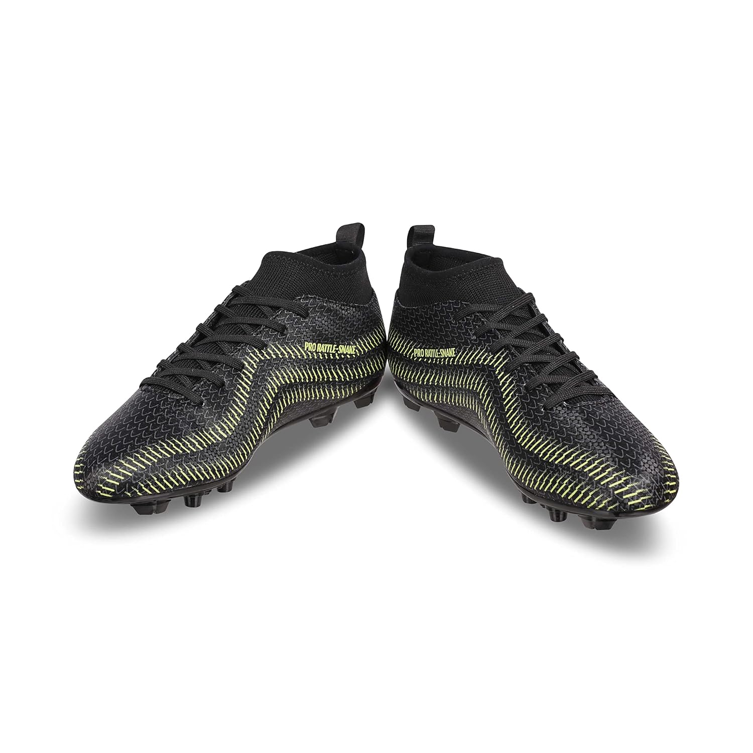 Pro Rattle Snake Football Stud Black Football Shoes for Men