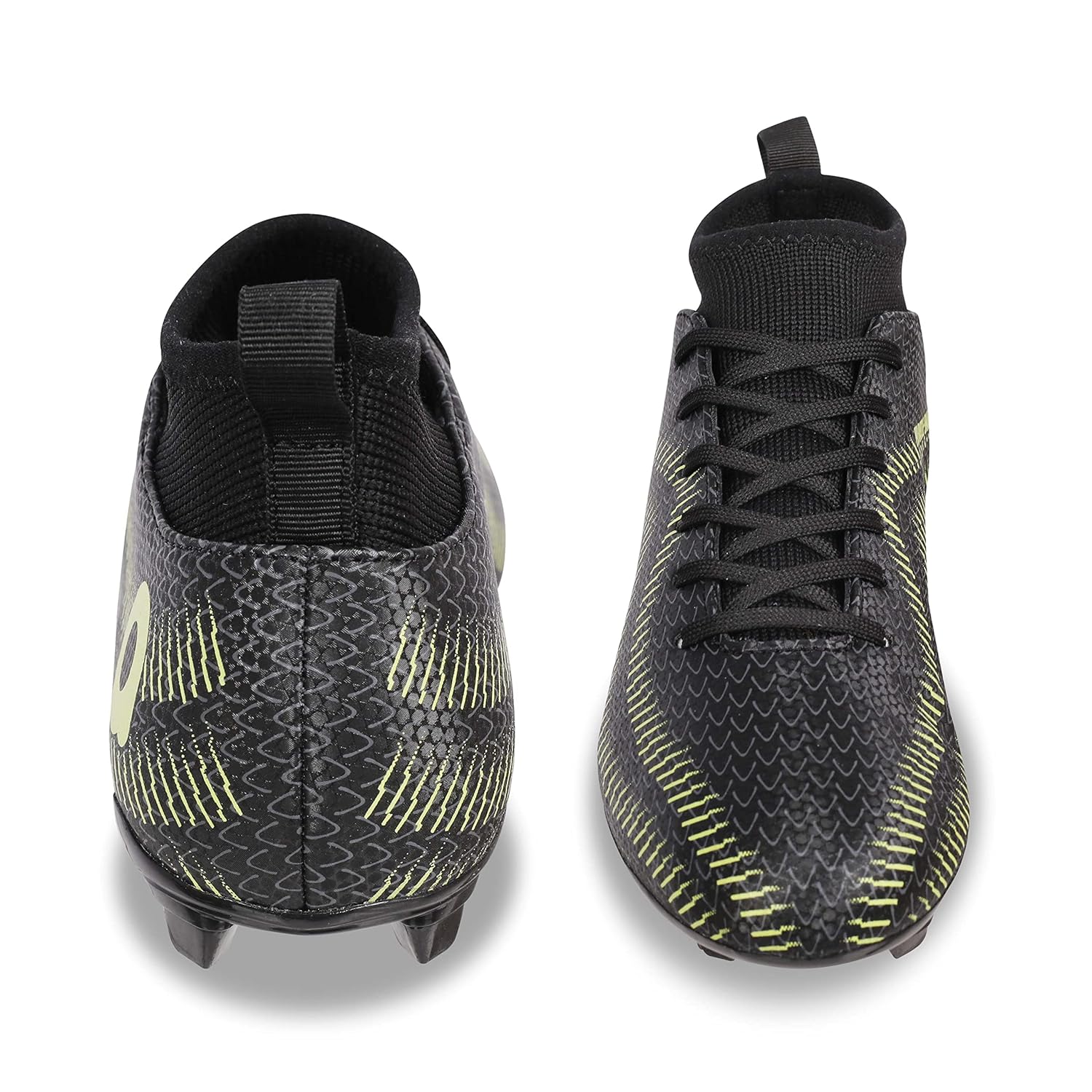 Pro Rattle Snake Football Stud Black Football Shoes for Men