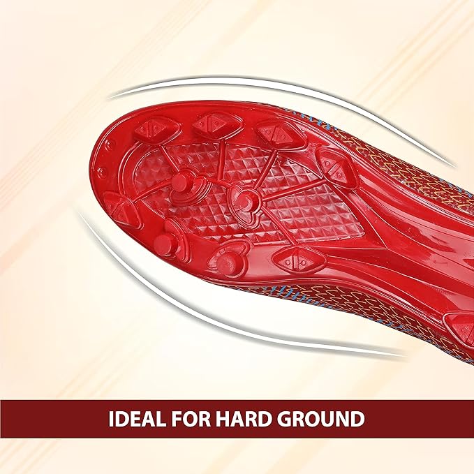 Pro Rattle Snake Football Stud Black/Orange Football Shoes for Men