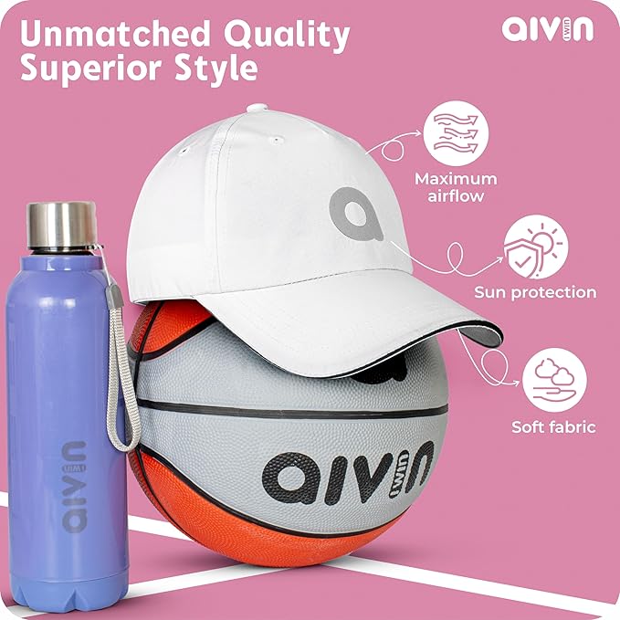 AIVIN Head Caps for Men & Womens Caps with Adjustable Strap for Boys & Girls Unisex Caps for All Sports Breathable Summer Cap