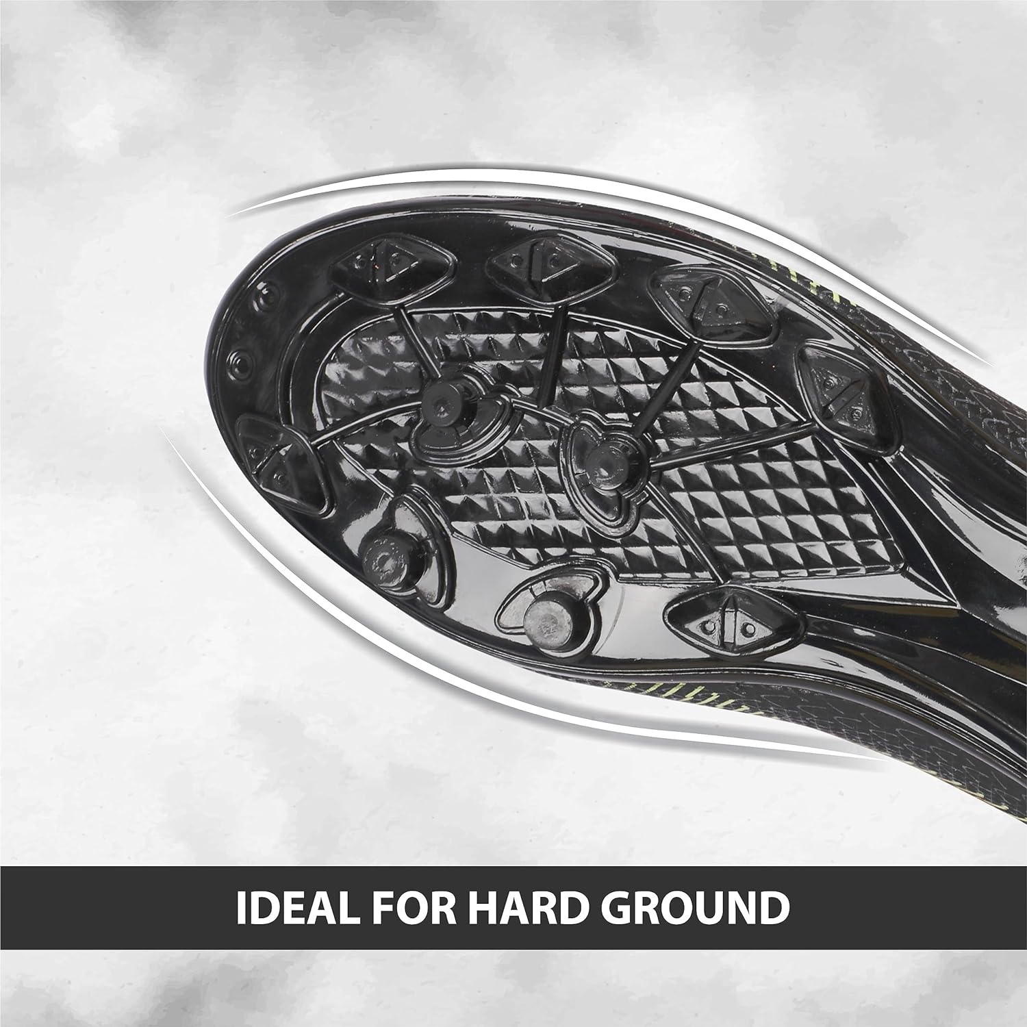 Pro Rattle Snake Football Stud Black Football Shoes for Men