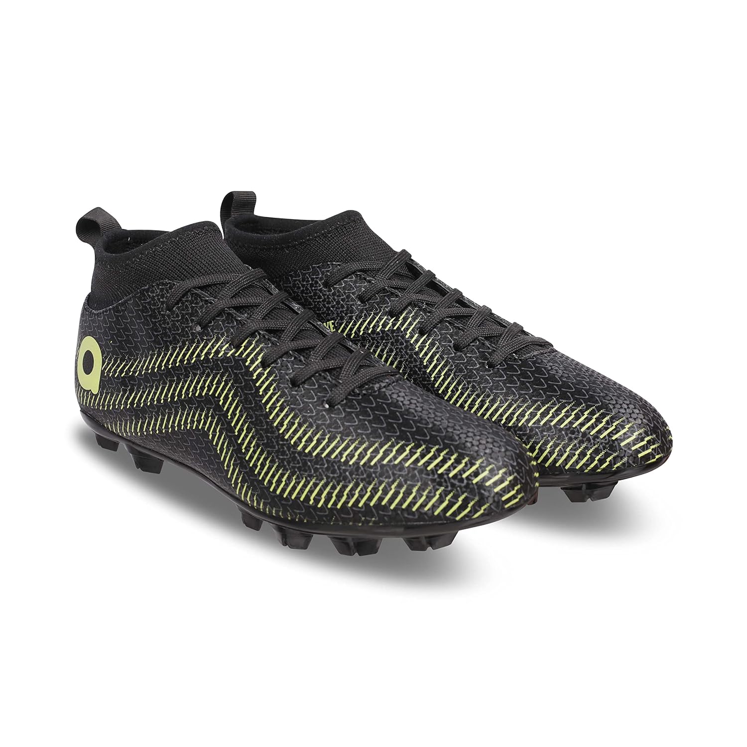 Pro Rattle Snake Football Stud Black Football Shoes for Men