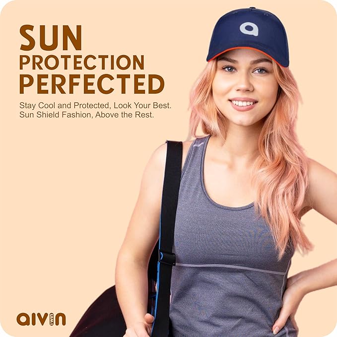 AIVIN Head Caps for Men & Womens Caps with Adjustable Strap for Boys & Girls Unisex Caps for All Sports Breathable Summer Cap
