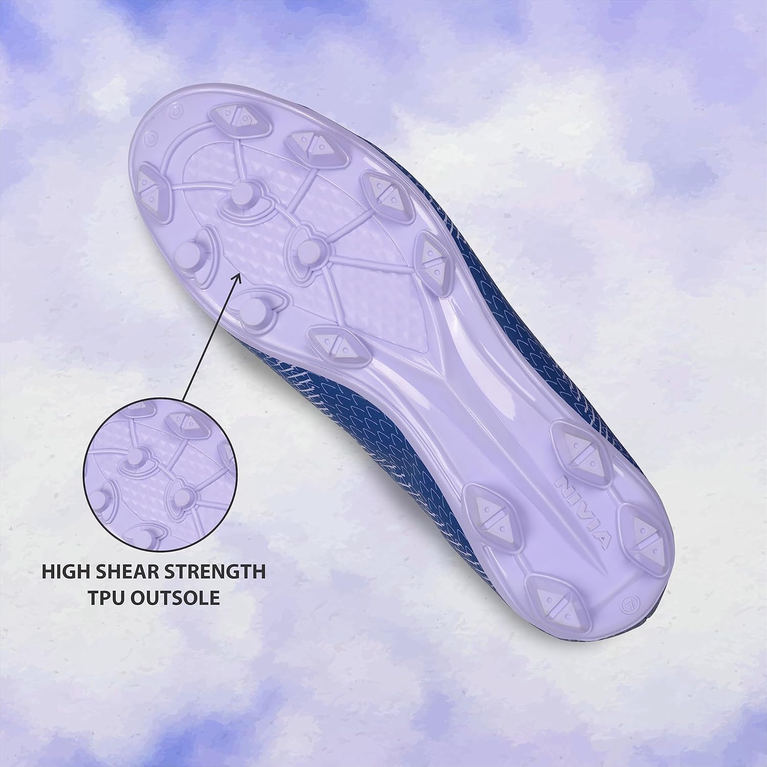 Pro Rattle Snake Football Stud Black/Orange Football Shoes for Men