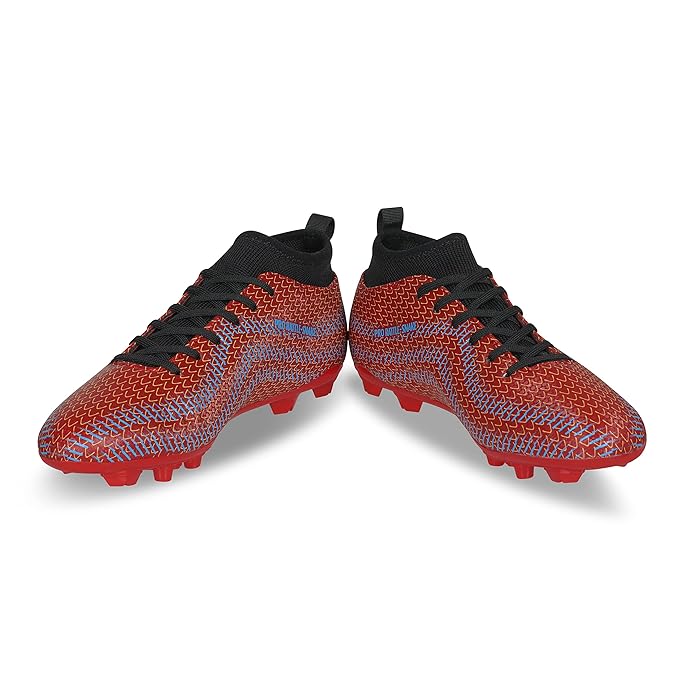 Pro Rattle Snake Football Stud Black/Orange Football Shoes for Men