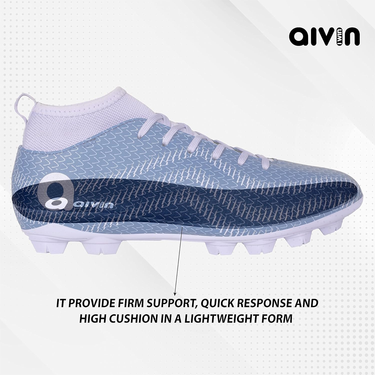 Pro Rattle Snake Football Stud Black/Orange Football Shoes for Men