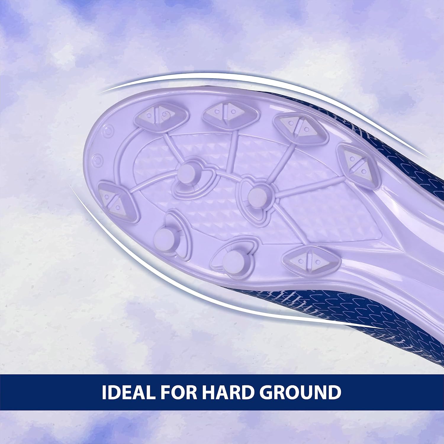 Pro Rattle Snake Football Stud Black/Orange Football Shoes for Men