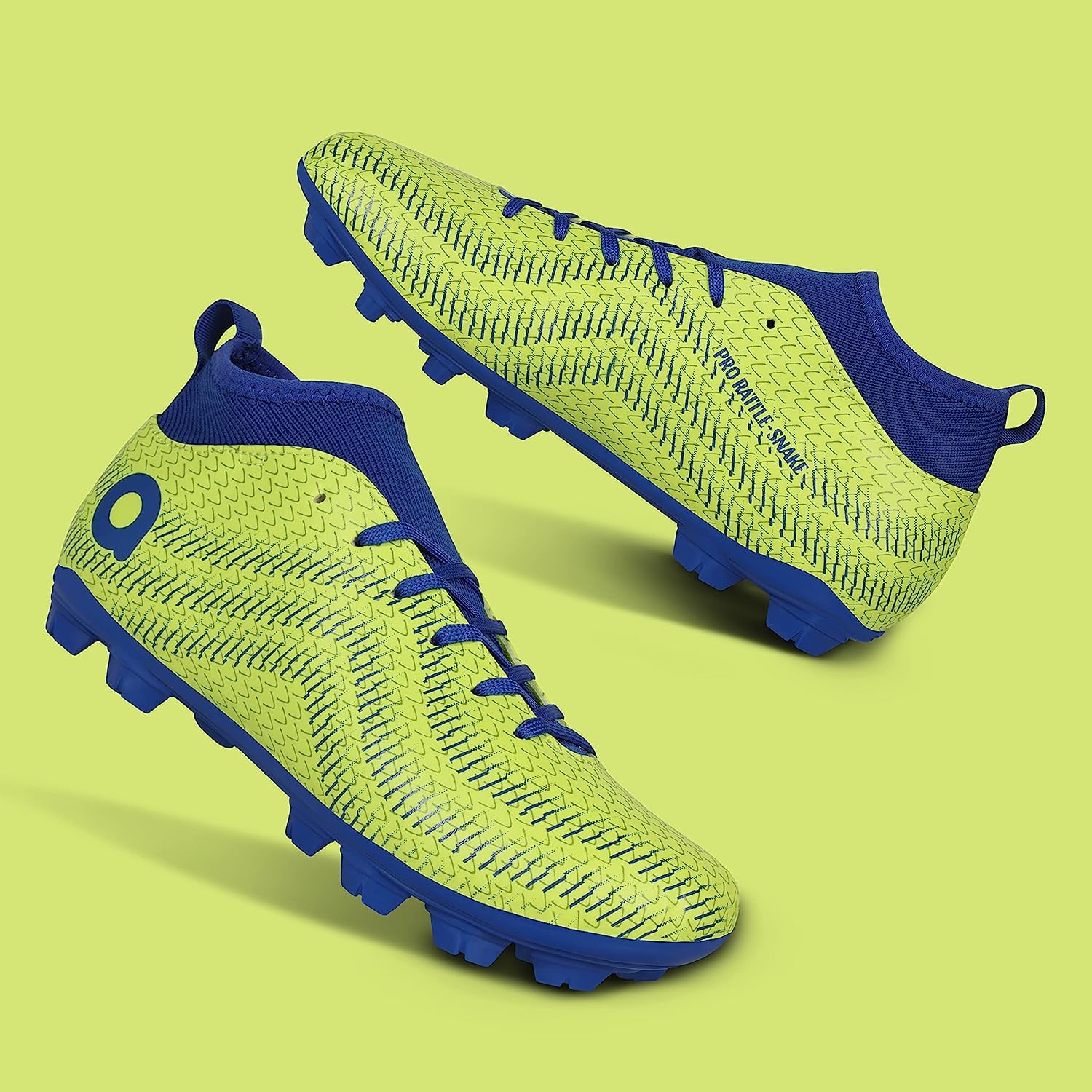 Pro Rattle Snake Football Stud Black/Orange Football Shoes for Men