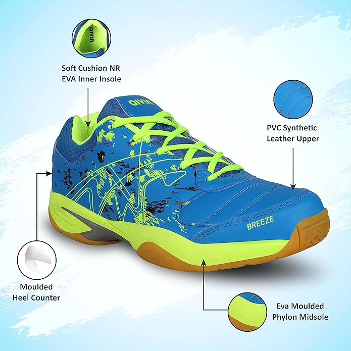 Aivin Breeze Badminton Shoes for Men/Sports and Athletic Footwear with Upper Synthetic/Comfortable Badminton Shoes