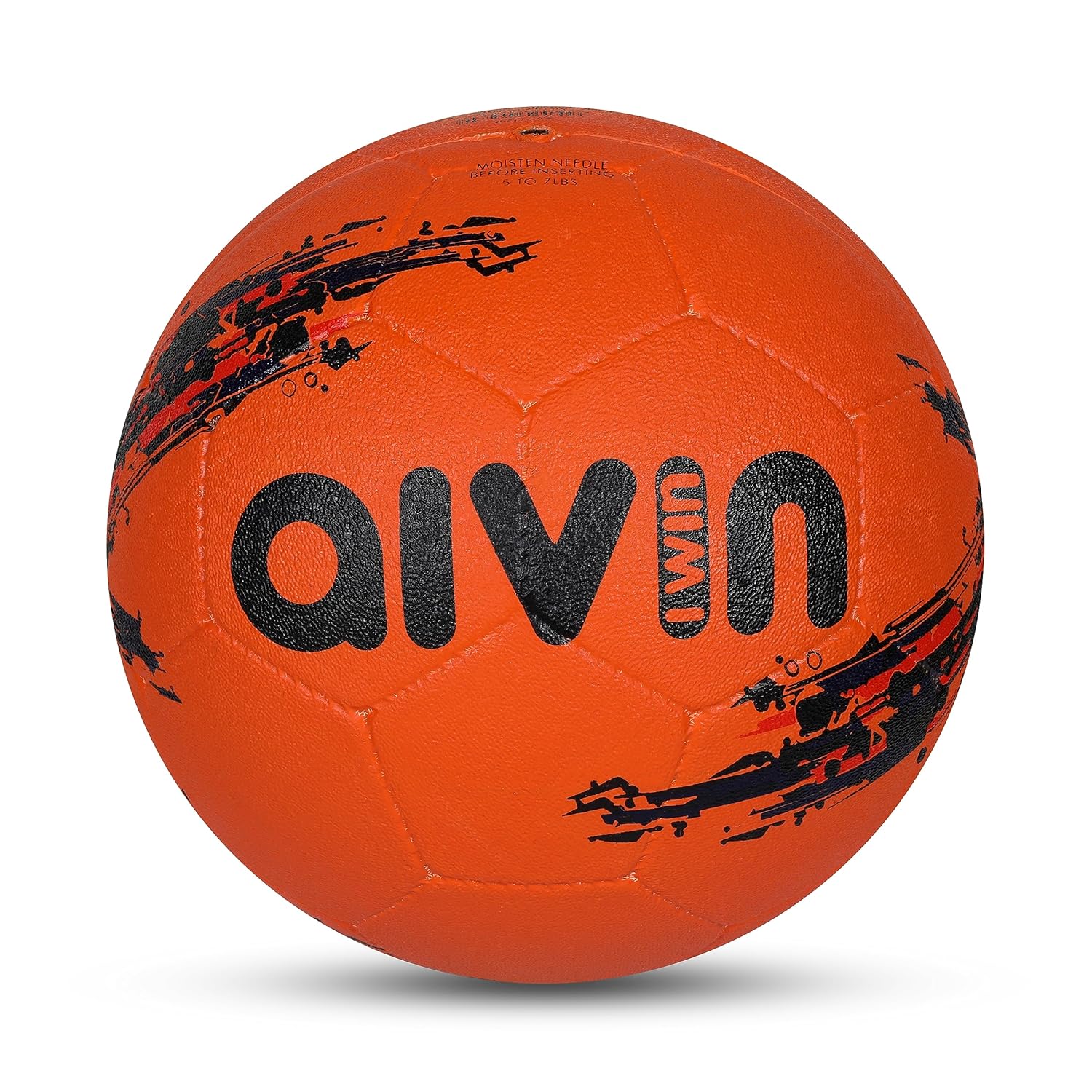 AIVIN Strong Moulded Football Rubberized Moulded/Suitable for Hard Ground Without Grass/Training Ball/Soccer Ball for Men/Women/Football Size -5(Orange)