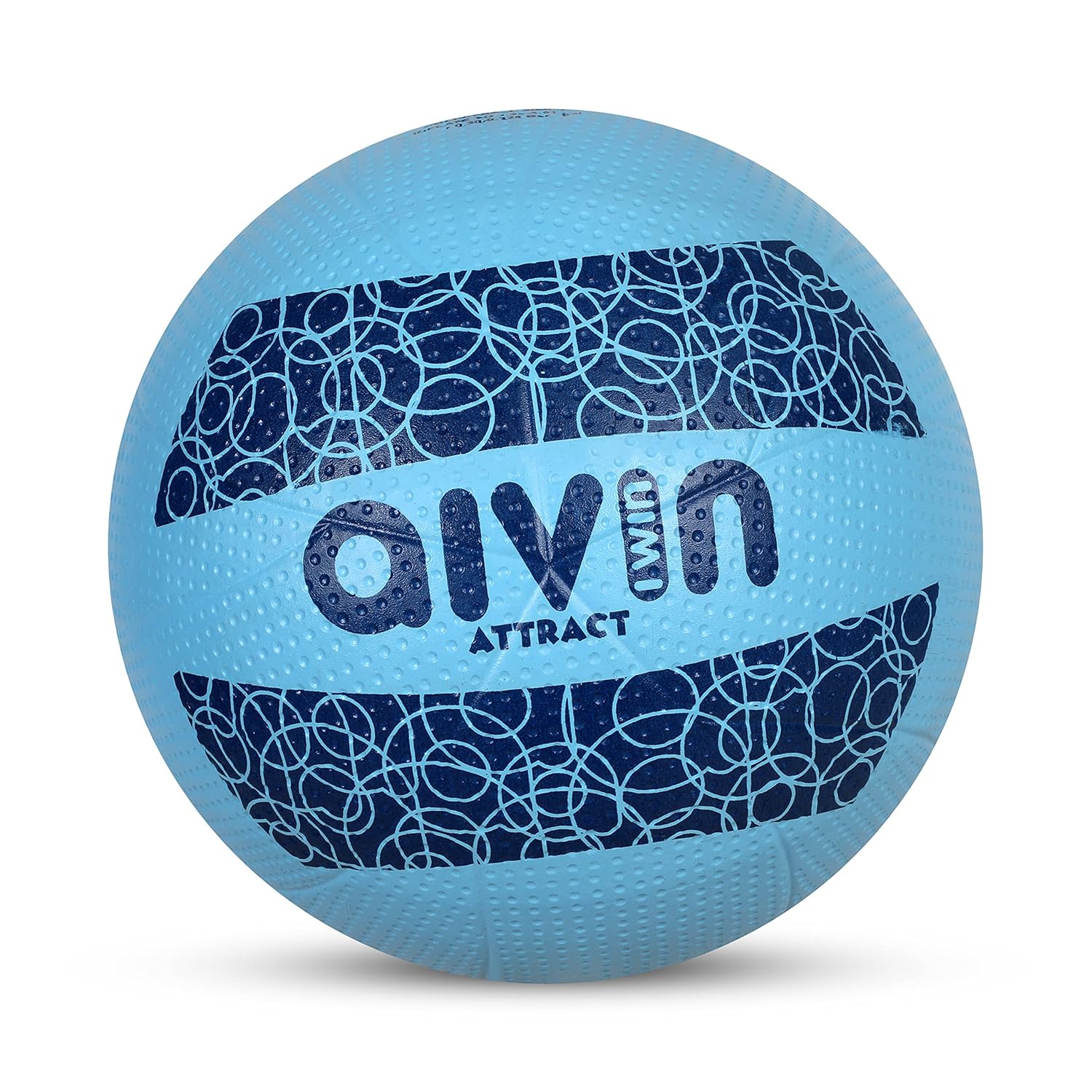AIVIN Attract Volleyball, Volleyball Games, Match Ball, Training Ball, Indoor, Outdoor Ball, Durable for Practice, Water Resistant and Suitable for All Surface, (Sky-Blue) Size-4