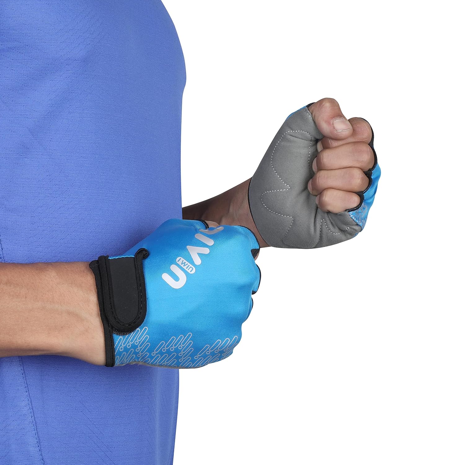 AIVIN Men Trend Gym Gloves Set Design for Gym Workouts, Weight Lifting, Exercise, Pull-Up, Crossfit, Cycling, Fitness, and Training with Good Grip and Soft Padding Size - Small (Blue)