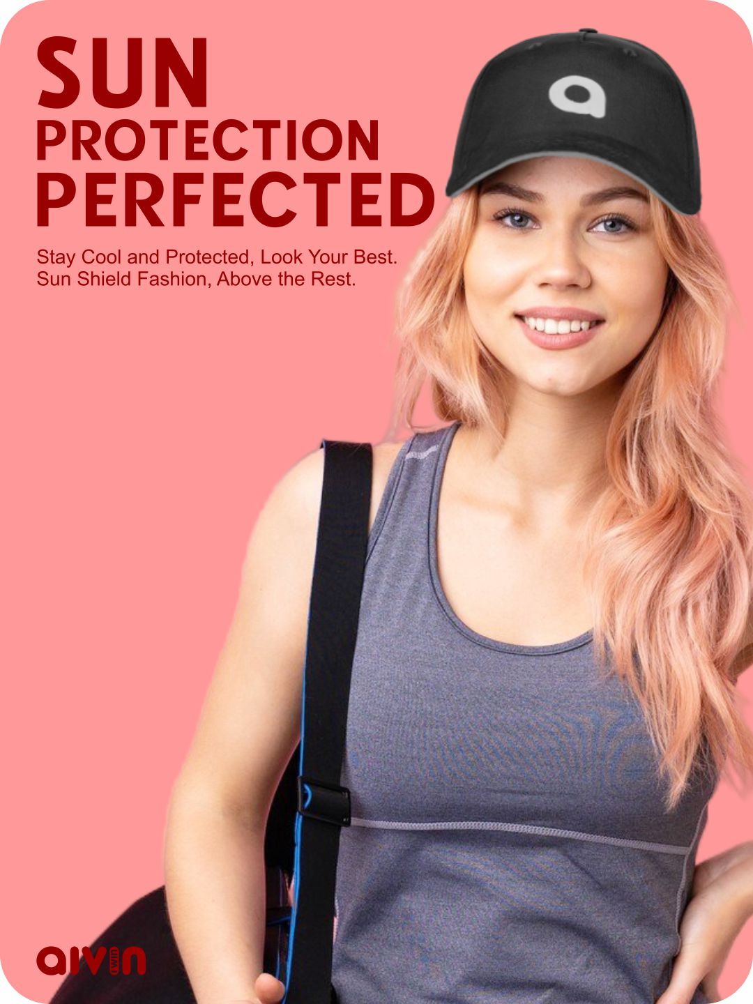AIVIN Head Caps for Men & Womens Caps with Adjustable Strap for Boys & Girls Unisex Caps for All Sports Breathable Summer Cap