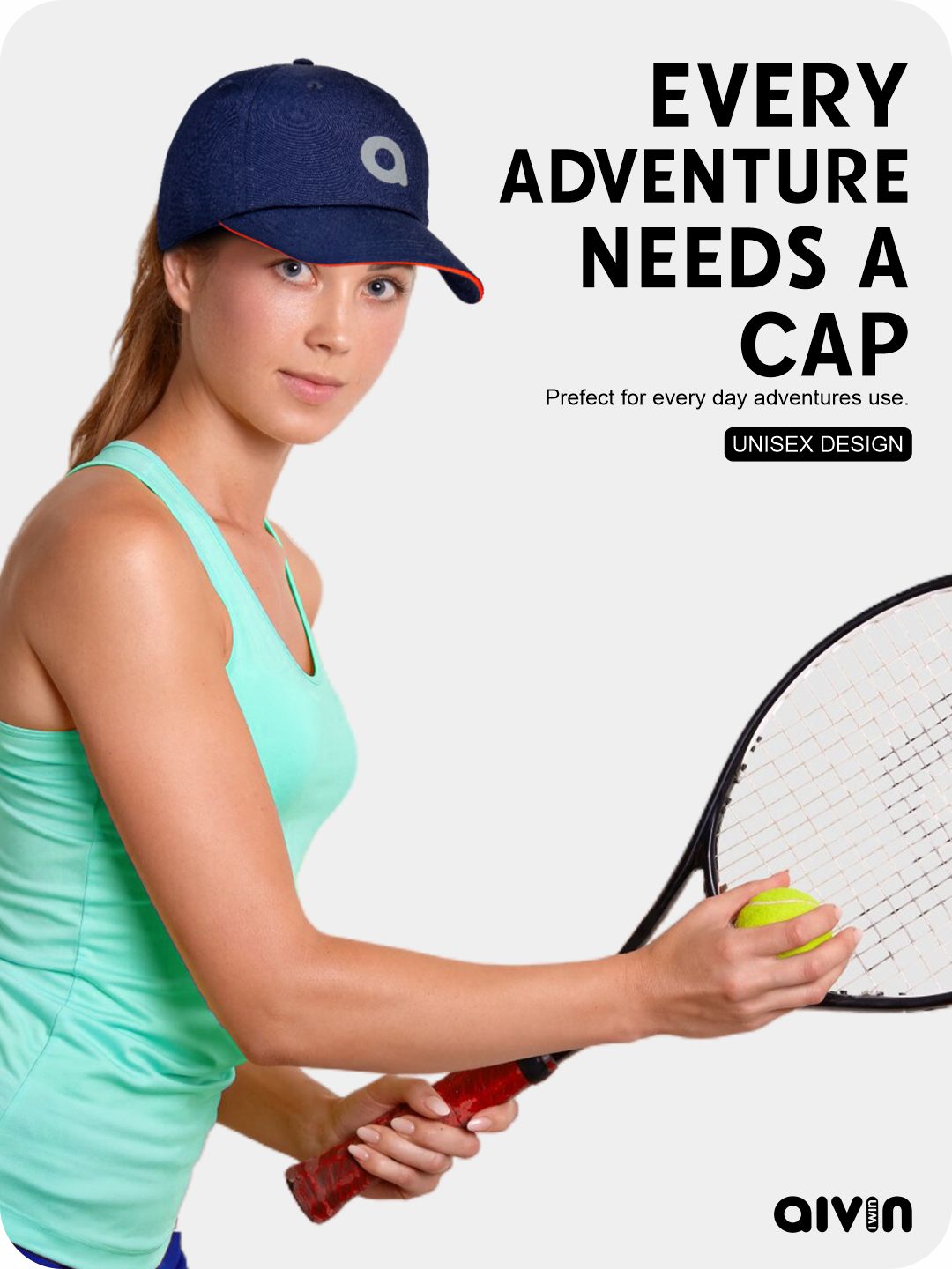 AIVIN Head Caps for Men & Womens Caps with Adjustable Strap for Boys & Girls Unisex Caps for All Sports Breathable Summer Cap(BLUE)