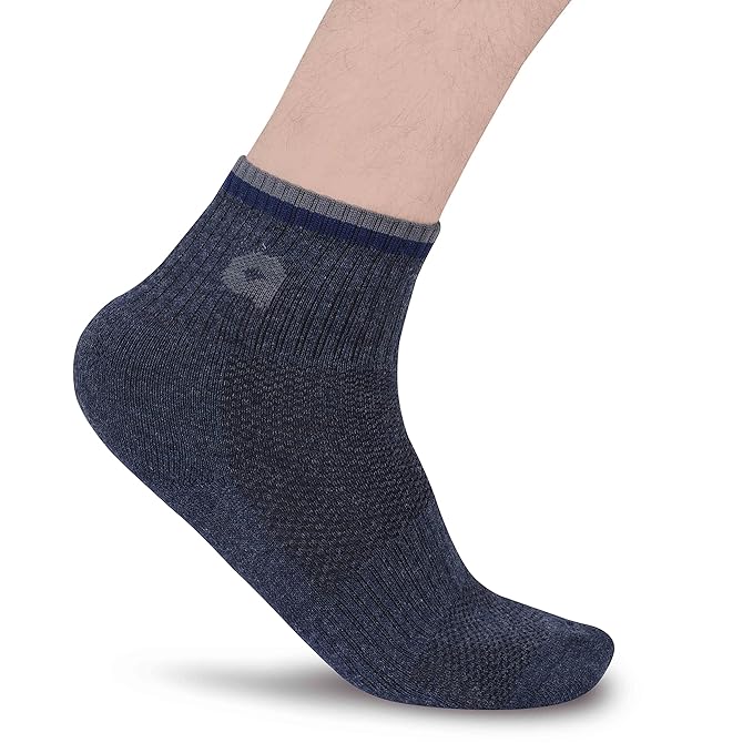 Aivin Ocean All Day Comfort Men Socks Breathable, Sports, Running, and Gym, Socks are Soft, extremely lightweight, and comfortable too, Providing warmth and softness to your feet (Pack of 3, Light Grey/Dark Grey/Navy Grey)