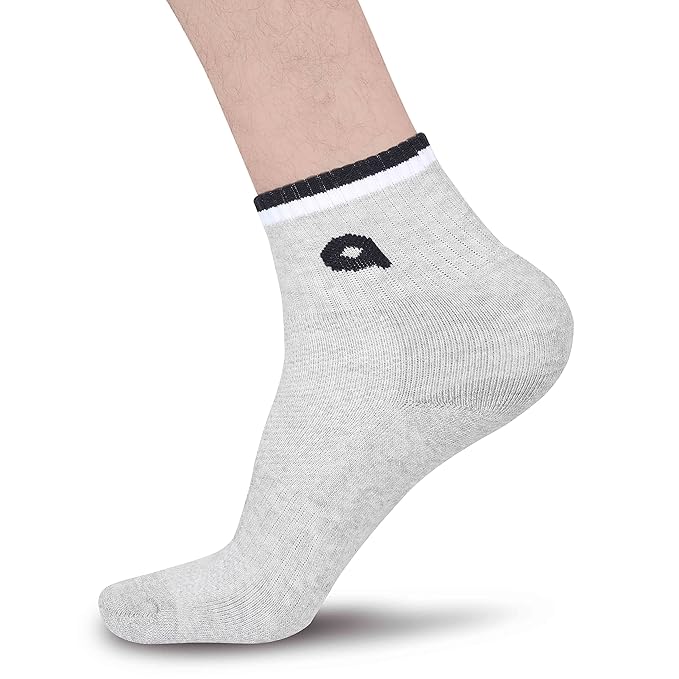 Aivin Ocean All Day Comfort Men Socks Breathable, Sports, Running, and Gym, Socks are Soft, extremely lightweight, and comfortable too, Providing warmth and softness to your feet (Pack of 3, Light Grey/Dark Grey/Navy Grey)